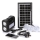 Kit cu panou solar, lanterna, 3 becuri, USB, GDLite GD-8017