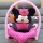 Fotoliu bebe cu spatar si arcada - Minnie Mouse cu buline