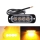 Set 4 stroboscoape auto 4 LED 12V, lumina portocalie