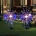 Lampa solara artificii cu suport metalic, 120 LED, multicolor