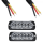 Set 2 x Stroboscop 12 LED, lumina portocalie