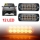 Set 4 x Stroboscop 12 LED, lumina portocalie