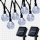 Set 2 x Instalatie solara LED 30 globulete, Alb rece