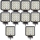 Set 10 proiectoare 16 LED 48W auto OFF-ROAD, IP 67