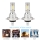 Set 2 becuri auto LED H7, 4000LM, 6000K, 80W