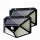Set 2 x Lampa 100 LED cu panou solar, senzor de miscare