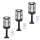 Set 3 x Lampa solara 43 LED SMD 10W, suport prindere, telecomanda