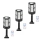 Set 3 x Lampa solara 43 LED SMD 10W, suport prindere, telecomanda