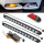 Set lumini auto LED DRL cu semnalizare dinamica, 12 module