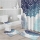 Set pentru baie: perdea, covorase si husa de toaleta, Oriental Blue