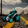Masinuta Stunt Car GoPark cu telecomanda, rotire 360 Grade, Albastru
