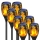 Set 8 x Lampa solara tip torta cu efect flacara