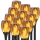 Set 8 x Lampa solara tip torta cu efect flacara