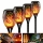 Set 2/3/4/5 x Lampa solara tip torta cu efect flacara, 51.5 cm