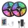 Set 2 x Banda LED RGB multicolor cu telecomanda 5 M