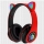 Casti Bluetooth cu urechi de pisica, LED RGB, microfon, CXT-B39M
