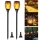 Set 4 x Lampa solara tip torta cu efect flacara, 51.5 cm