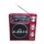 Radio solar Bluetooth, lanterna, USB, MP3 player - Rosu