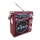 Radio solar Bluetooth, lanterna, USB, MP3 player - Rosu