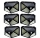Set 6 x Lampa 100 LED cu panou solar, senzor de miscare