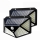 Set 2 x Lampa 100 LED cu panou solar, senzor de miscare