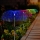 Set 3 x Lampa solara tip meduza, fibra optica LED RGB
