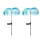 Set 3 x Lampa solara tip meduza, fibra optica LED RGB