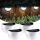 Set 3 x Lampa solara exterior, 6 LED, senzor, lumina rece, Alb