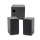 Boxe cu amplificator si cutie difuzoare din lemn, 2.1, 2x3W, Negre