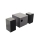 Boxe cu amplificator si cutie difuzoare din lemn, 2.1, 2x3W, Negre