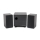 Boxe cu amplificator si cutie difuzoare din lemn, 2.1, 2x3W, Negre