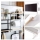 Suport de bucatarie magnetic 45 x 30 cm, Negru / Alb