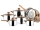 Set oale din inox 12 piese cu manere termorezistente, Blaumann BL 417
