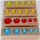 Set cilindri Montessori lemn natur, multicolor, Picodino