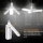 Lampa LED cu 3 brate mobile ajustabile, E27 6500K 45W, Alb Rece