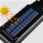 Lampa solara T-100A, senzor de miscare, rezistenta la apa, Negru