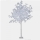 Copac decorativ sarbatori, Alb, iluminat 160 LED, 180 cm, lumina rece