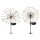 Set 2 x lampa solara artificii cu suport metalic, 90 LED