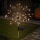 Set 2 x lampa solara artificii cu suport metalic, 90 LED