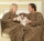 Patura pufoasa cu maneci Snuggie Animal Print