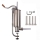 Aparat vertical de umplut carnati, 5 kg, inox, Vanessa