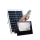 Proiector LED exterior 40W alb rece cu panou solar, Solar Light IP 66
