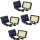 Set 4 x Proiector solar 50 W COB, senzor de miscare, telecomanda