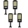 Set 4 x Lampa solara 8 celule, 160 LED COB, telecomanda