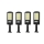 Set 4 x Lampa solara 8 celule, 160 LED COB, telecomanda