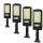 Set 4 x Lampa solara 8 celule, 160 LED COB, telecomanda