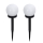 Set 2 x lampa solara, H 34 cm, senzor de lumina