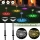 Set 2 lampi solare LED RGB, Alb cald / Multicolor