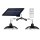 Set panou solar cu 2 becuri LED cu aplica, telecomanda, 50W