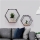 Set 2 etajere metalice decorative, model Hexagon